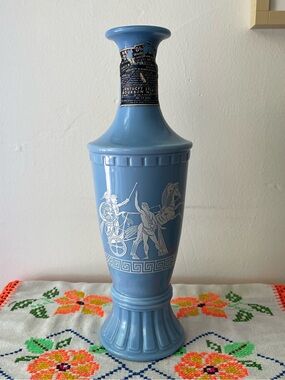 Vintage Jim Beam Olympian Wedgewood Bourbon Whiskey Decanter